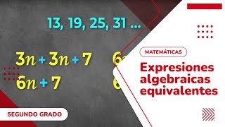 11 Expresiones algebraicas equivalentes [upl. by Hare]