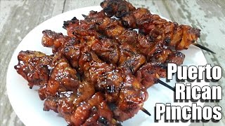 Puerto Rican PinchosChicken Kabob Recipe  Episode 276 [upl. by Seve445]