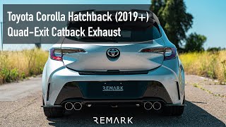 REMARK Toyota Corolla Hatchback QuadExit Catback Exhaust System [upl. by Dhumma]