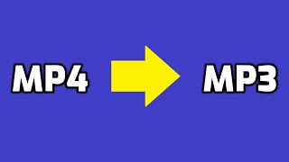 How to convert MP4 to MP3 [upl. by Schouten]