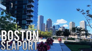 Walking Boston Seaport District September 2021 [upl. by Anialahs]