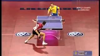 Jan Ove Waldner vs Vladimir Samsonov  Shanghai Table Tennis World Cup 2005 [upl. by Odnamra906]