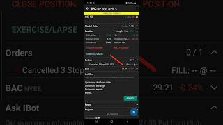 How To Roll Put Options On The IBKR Mobile App Live Trade [upl. by Yrad]