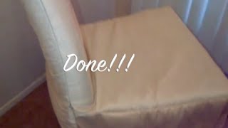 DIY Chair Cover SimpleQuick and Easy  MATV [upl. by Sateia]