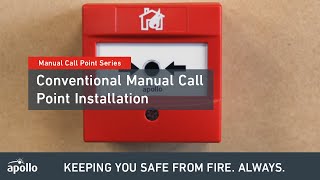 Manual Call Point  How to install a Conventional Manual Call Point [upl. by Dayna]