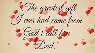 Happy Fathers Day wishesMessagesQuotes Images amp Poem [upl. by Filippo]