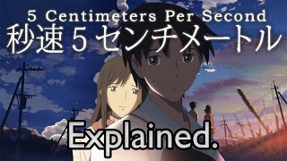 5 Centimeters Per Second Explained In Hindi  Deep Meaning  Anime Movie In Hindi Anime Explanation [upl. by Turpin]