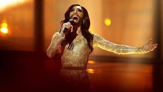 Conchita Wurst Eurovision Song Contest Winner 2014 Final Performance Austria LIVE [upl. by Anoit]