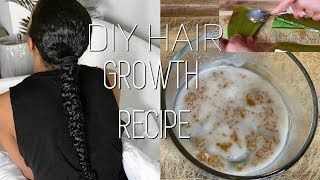 DIY HAIR GROWTH RECIPE FOR HEALTHY AND FAST HAIR GROWTHNatural Hair [upl. by Asaeret]