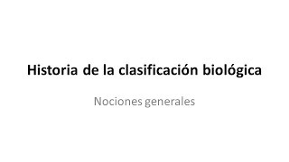 Clasificación biológica nociones generales  Taxonomía  Nombre científico [upl. by Herahab]