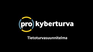 Tietoturvasuunnitelma [upl. by Nesyaj]