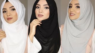 SIMPLE FULL COVERAGE HIJAB STYLES [upl. by Ginger]