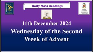 Daily Mass Readings 11th December 2024 [upl. by Rosalinde530]