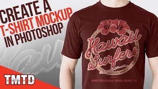 Photoshop Tutorials Create a Realistic TShirt Mockup in Photoshop [upl. by Youngman]