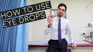 How To Use Eye Drops 2018 [upl. by Alyosha]