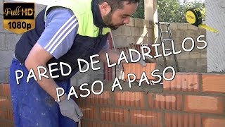 COMO HACER UNA PARED DE LADRILLOS paso a paso [upl. by Lindahl]