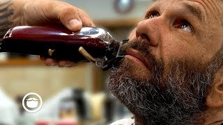 Homeless Gentlemans Amazing Barbershop Transformation Spread the Love  South Austin Barbershop [upl. by Baer]