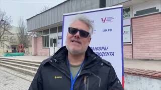 Dan Kovalik Russian election observer from the USA in the Kherson region [upl. by Bollay]