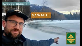 SAWMILL Across This Melting River Homesteading In The Mountains [upl. by Farmelo]