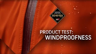 GORETEX Products Test 2 Windproofness [upl. by Ardnaeel]