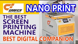 NANO PRINT BEST SCREEN PRINTING MACHINE DIGITAL PRESS COMPANION by Grafica Flextronica from India [upl. by Sheply634]