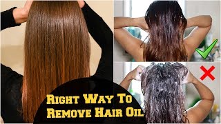 How To Wash amp Remove Excess Hair Oil From Scalp And Hair Correctly Hair Care Tips amp Routine [upl. by Nivrag951]