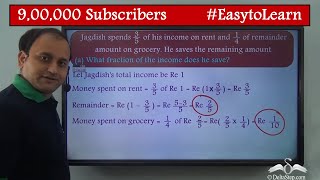 Word problems on fraction  Class 6  CBSE  NCERT  ICSE [upl. by Ahtnamas804]