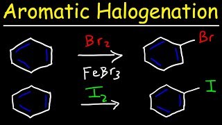 Aromatic Halogenation Mechanism  Chlorination Iodination amp Bromination of Benzene [upl. by Baskett]