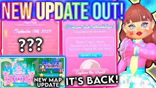 NEW ROYALE HIGH UPDATE OUT NEW MAP amp ARRIVAL SCREEN GOT ADDED BACK MINI UPDATES ROBLOX Campus 3 [upl. by Adamo30]