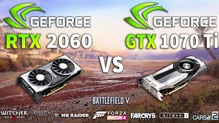 RTX 2060 vs GTX 1070 Ti Test in 8 Games [upl. by Nevram]