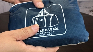 Foldable Packable Travel Duffle Bag Review [upl. by Pegma]