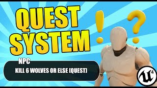 Unreal Engine 4  Quest System Tutorial FAST [upl. by Alokin]