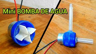 Como Hacer una Mini BOMBA DE AGUA Para Fuente TUTORIAL [upl. by Vories254]