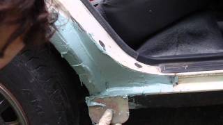 How to apply plastic auto body filler [upl. by Esenwahs]