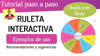 🎯 Cómo crear una RULETA ALEATORIA interactiva  Actividades virtuales [upl. by Almat]