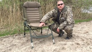 Karpfenstuhl Test  Elbe Fishing Team  Fox FX Super Deluxe Recliner [upl. by Tserof]