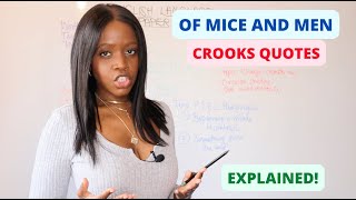 Of Mice amp Men Crooks Character Quotes amp WordLevel Analysis  GCSE English Mock Exams Revision [upl. by Adnorrehs]