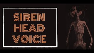 Siren Head Voice Sound [upl. by Sherfield149]