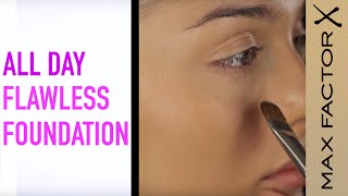 How to Cover Freckles  Max Factor Facefinity All Day Flawless Foundation [upl. by Adnohsak993]