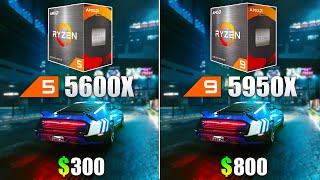 Ryzen 5 5600X vs Ryzen 9 5950X  How Big is the Difference in Games [upl. by Eniamahs289]