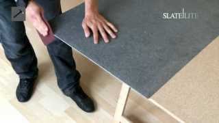 How to lay slate floor tiles [upl. by Willi]