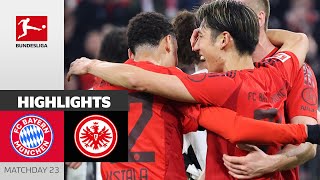 Bayern Shows No Mercy  FC Bayern München  Eintracht Frankfurt  Highlights  Matchday 23 – 2425 [upl. by King]