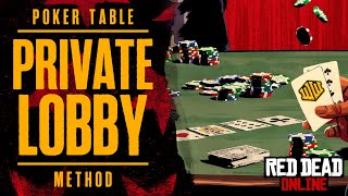 Private Lobby Method Poker Table 2022  Red Dead Online [upl. by Schaumberger531]