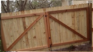 How to Build A Gate For A Wooden Fence [upl. by Thirza]