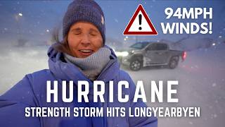 HURRICANE strength STORM hits Svalbard 94mph ︱ Longyearbyen [upl. by Gianna]