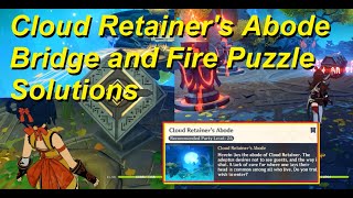 Custodian of Clouds Cloud Retainers Abode  Bridge amp Fire Puzzle Gameplay Solutions Genshin Impact [upl. by Pris]