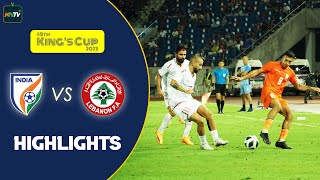 Kings Cup 2023  Lebanon Vs India Highlights [upl. by Farman885]