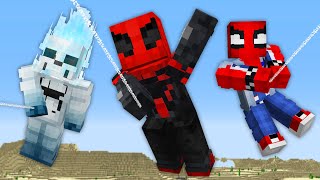 Criando TODOS TRAJES DO HOMEM ARANHA no Minecraft [upl. by Neik]