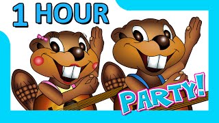 quotBusy Beavers DVD Partyquot  YouTube Sampler Kids Toddler English ESL Learning Songs [upl. by Pirri]