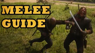 MELEE COMBAT GUIDE in red dead online tips and tests [upl. by Ibrik]